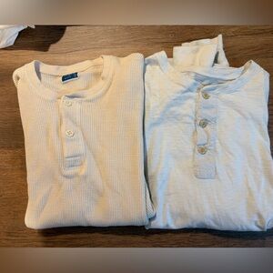 J. Crew men’s cotton long sleeve henley bundle size S